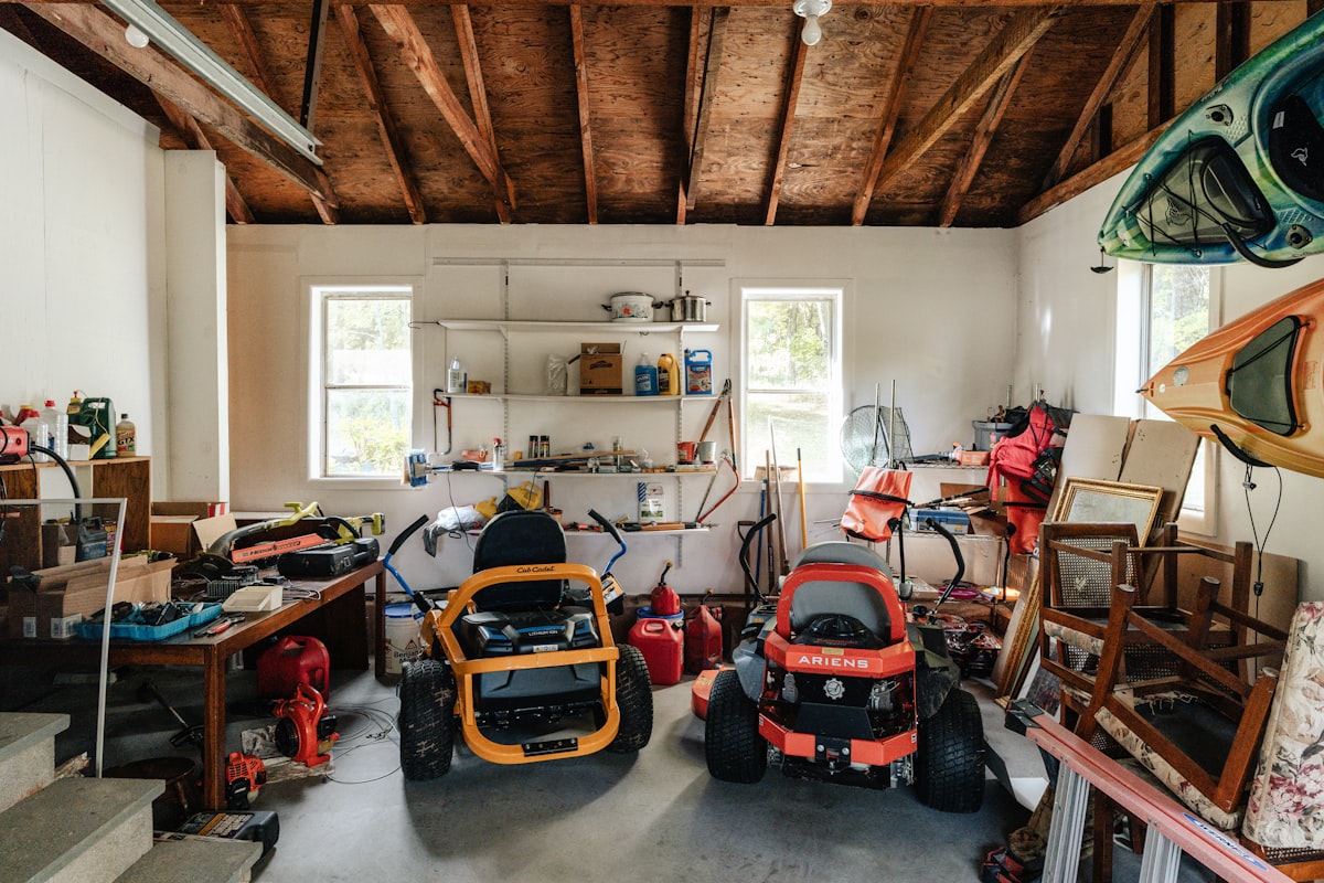Garage cleanout - items to be removed